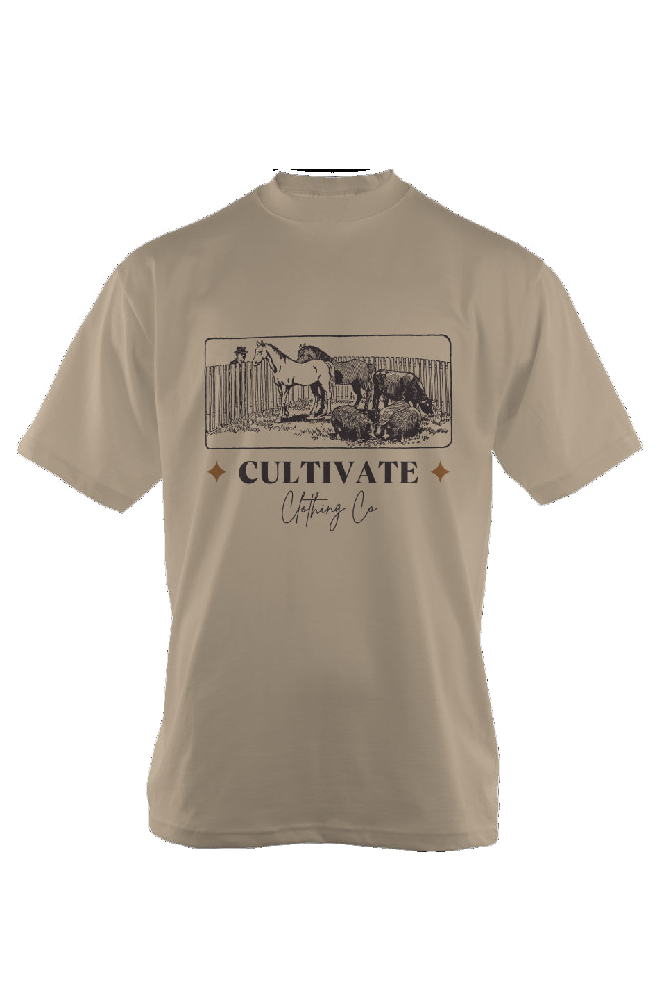 Horses Heavyweight T Shirt