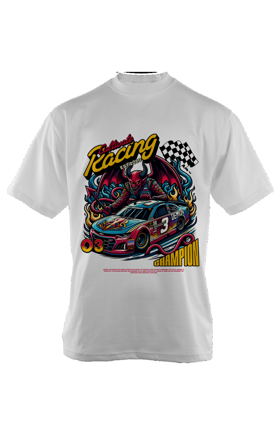 Cultivate Racing Oversized Heavyweight T Shirt