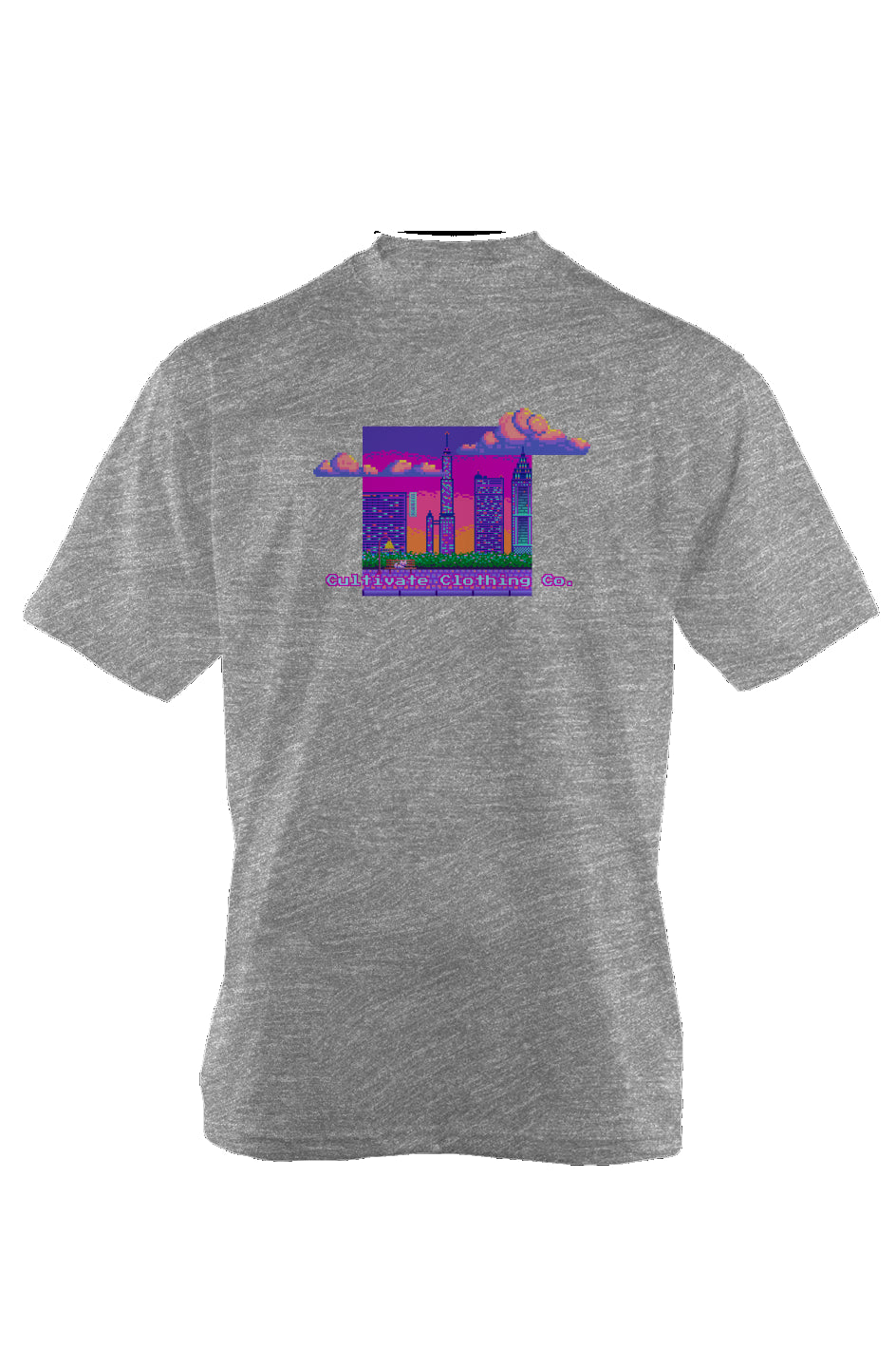 Pixel Skyline Oversized Heavyweight T Shirt