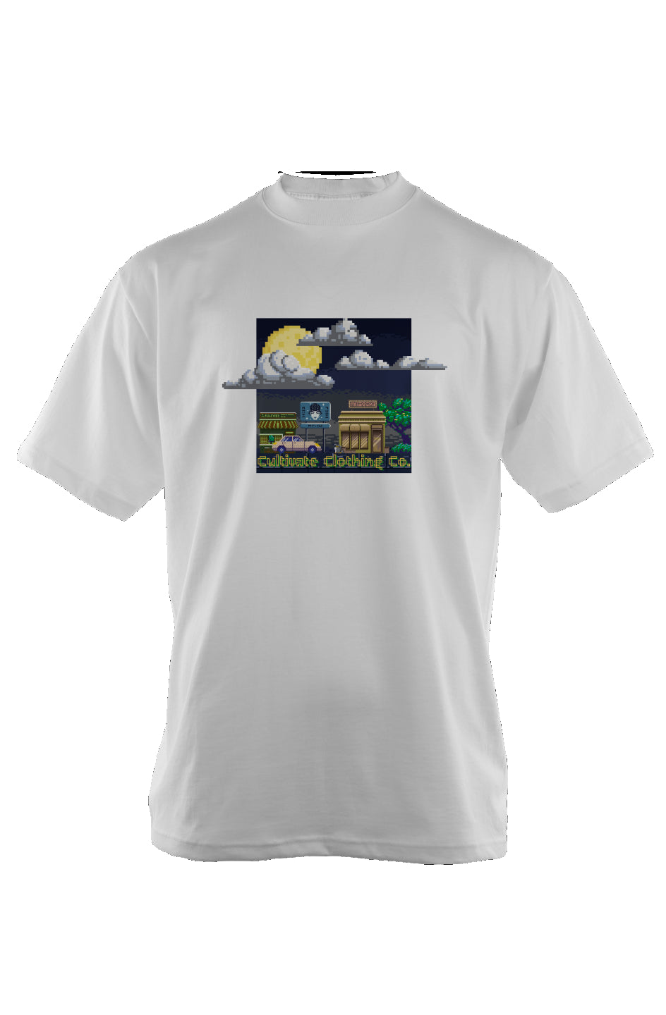 Pixel City Oversized Heavyweight T Shirt