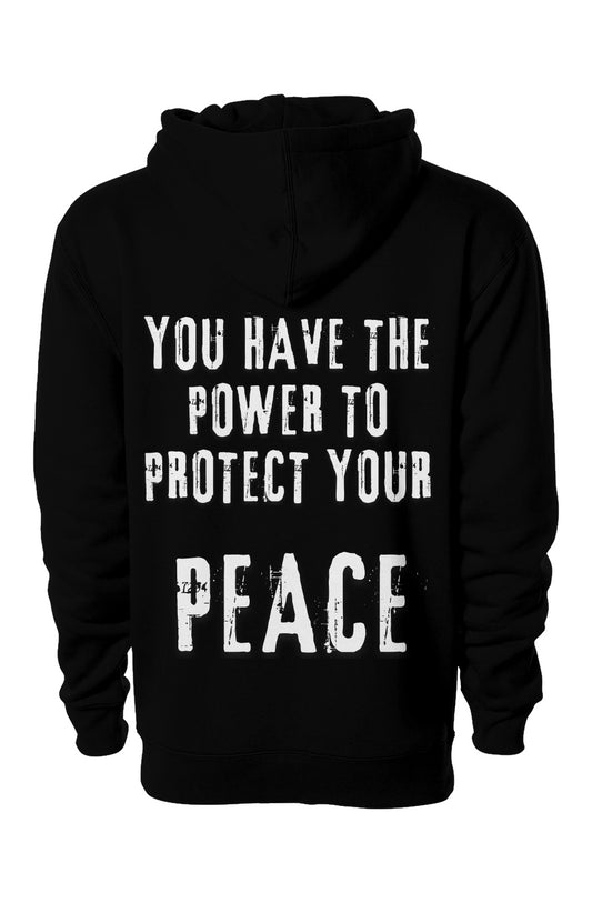 Peace heavyweight pullover hoodie